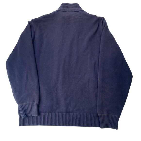Orvis Men's Wool Ultimate Foul Weather Sweater Wool Blend Navy Blue Size L - Picture 3 of 9